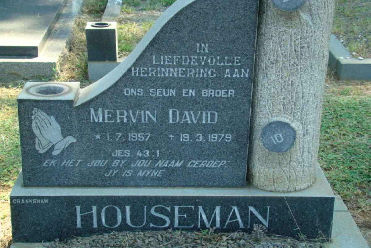 HOUSEMAN Mervin David 1957-1979