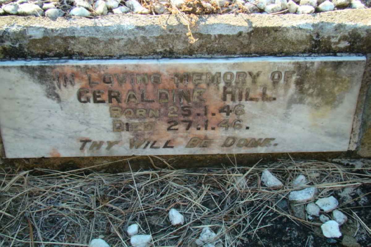 HILL Geraldine 1946-1946