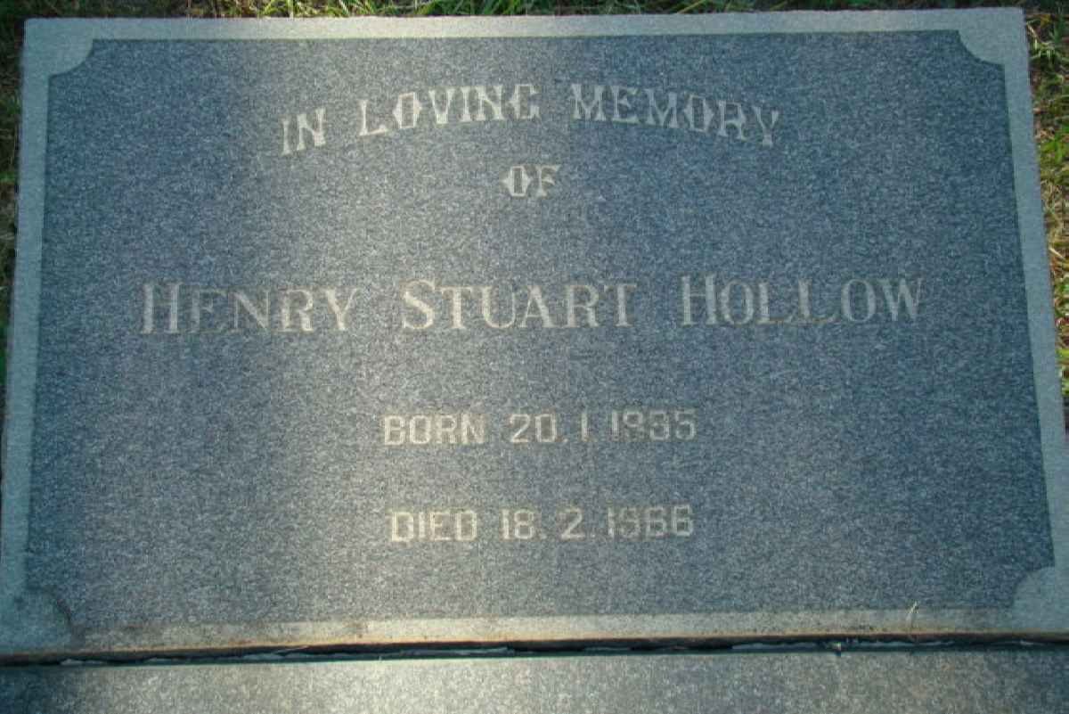 HOLLOW Henry Stuart 1885-1966