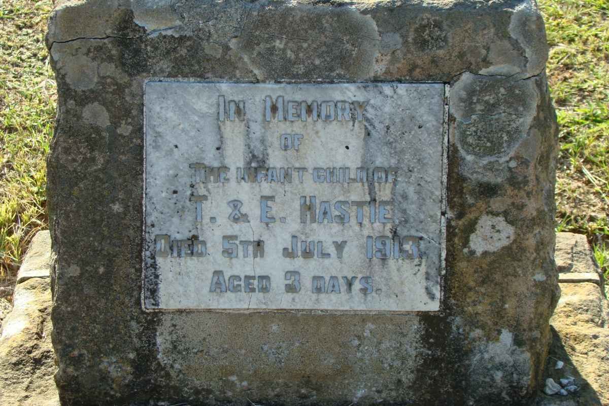 HASTIE Infant Child -1913