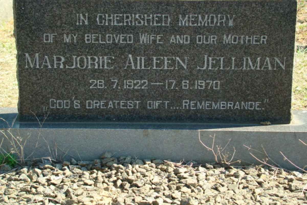 JELLIMAN Marjorie Aileen 1922-1970