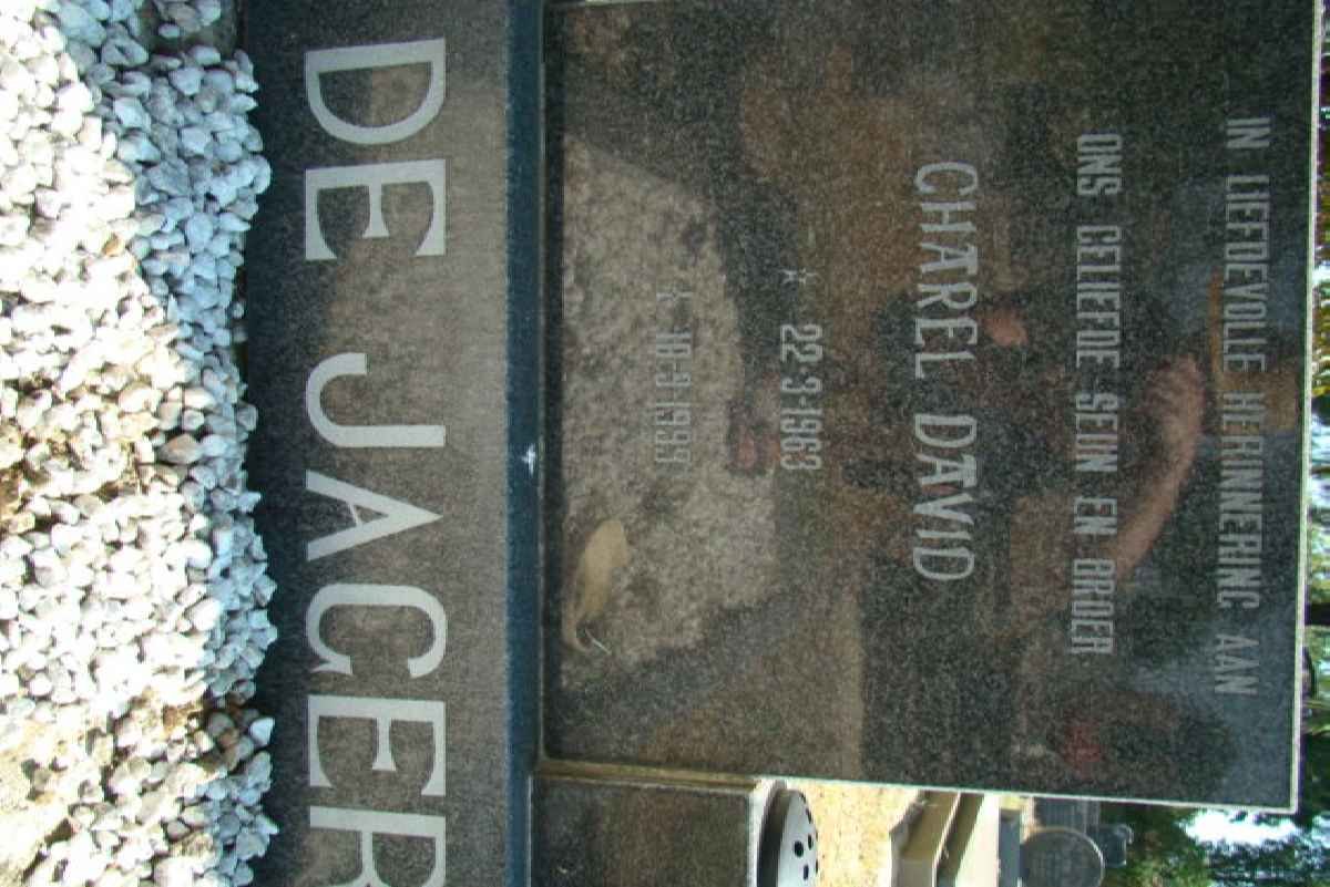 JAGER Charel David, de 1963-1999