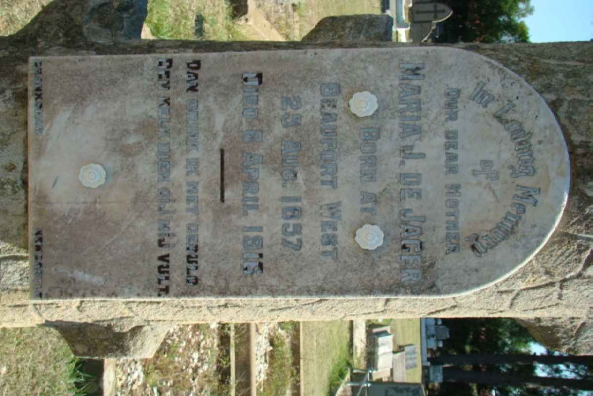 JAGER Maria J., de 1857-1916