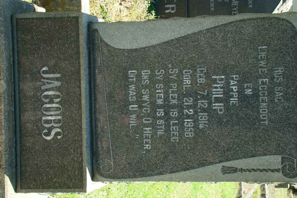 JACOBS Philip 1914-1958