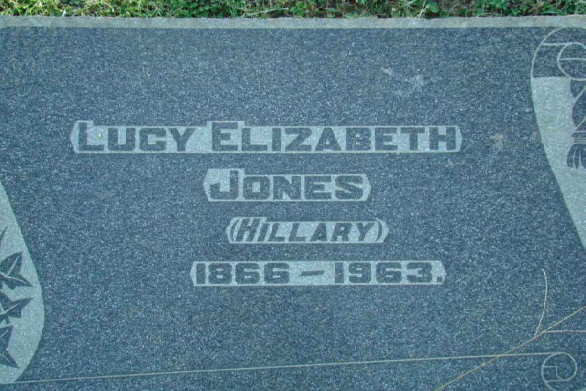 JONES Lucy Elizabeth nee HILLARY 1866-1963