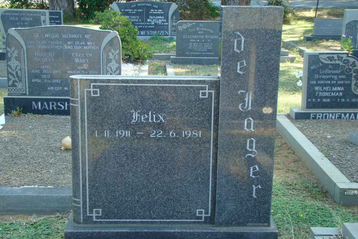 JAGER Felix, de 1911-1981