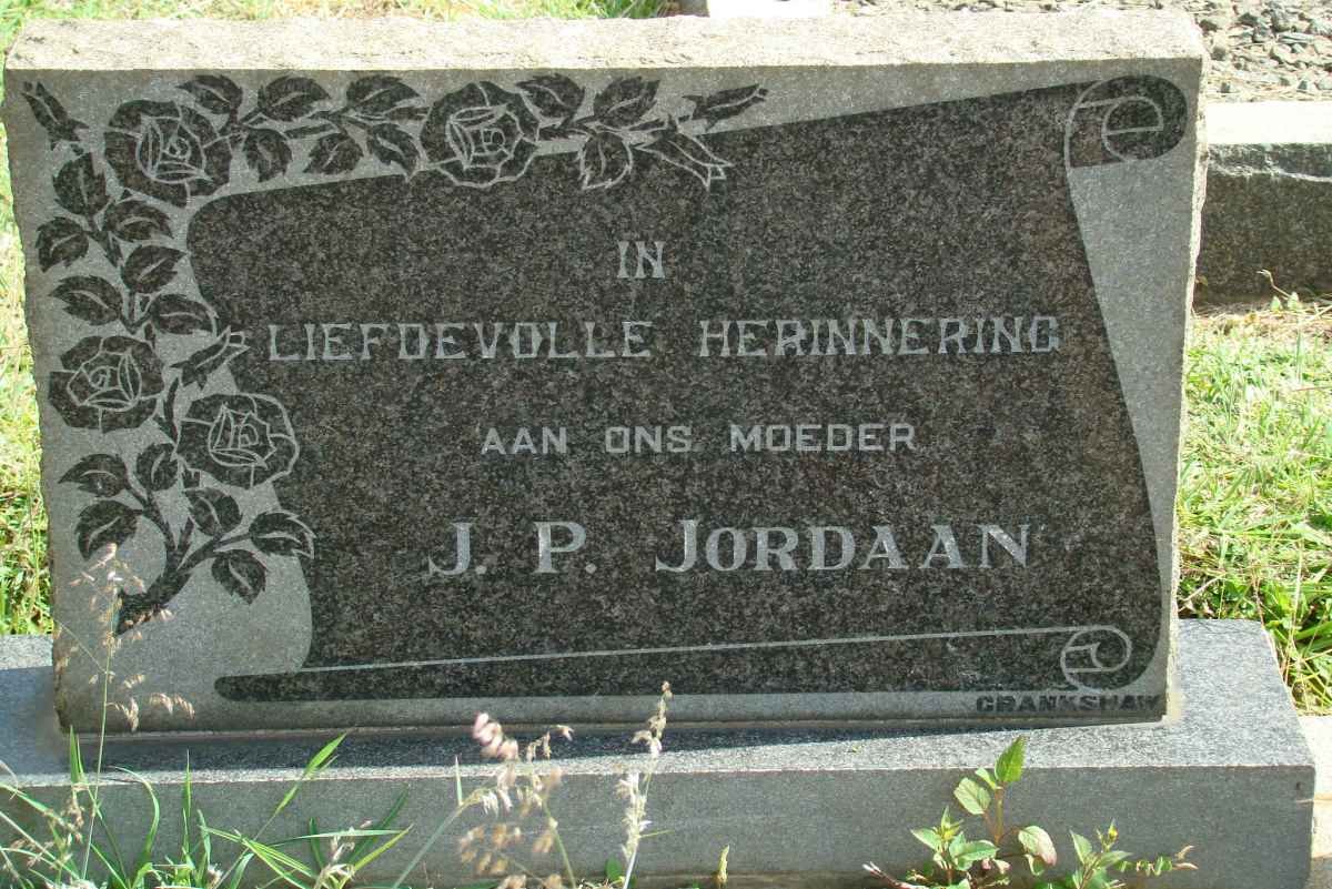 JORDAAN J.P.