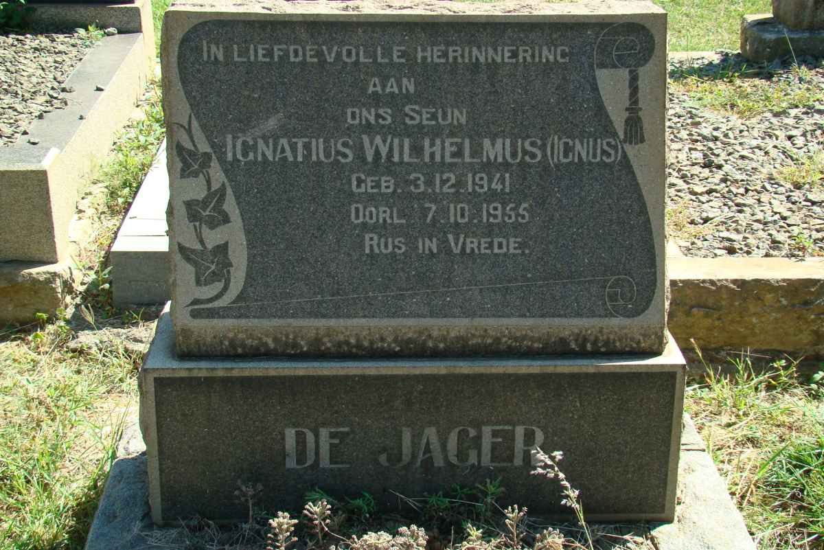 JAGER Ignatius Wilhelmus, de 1941-1955