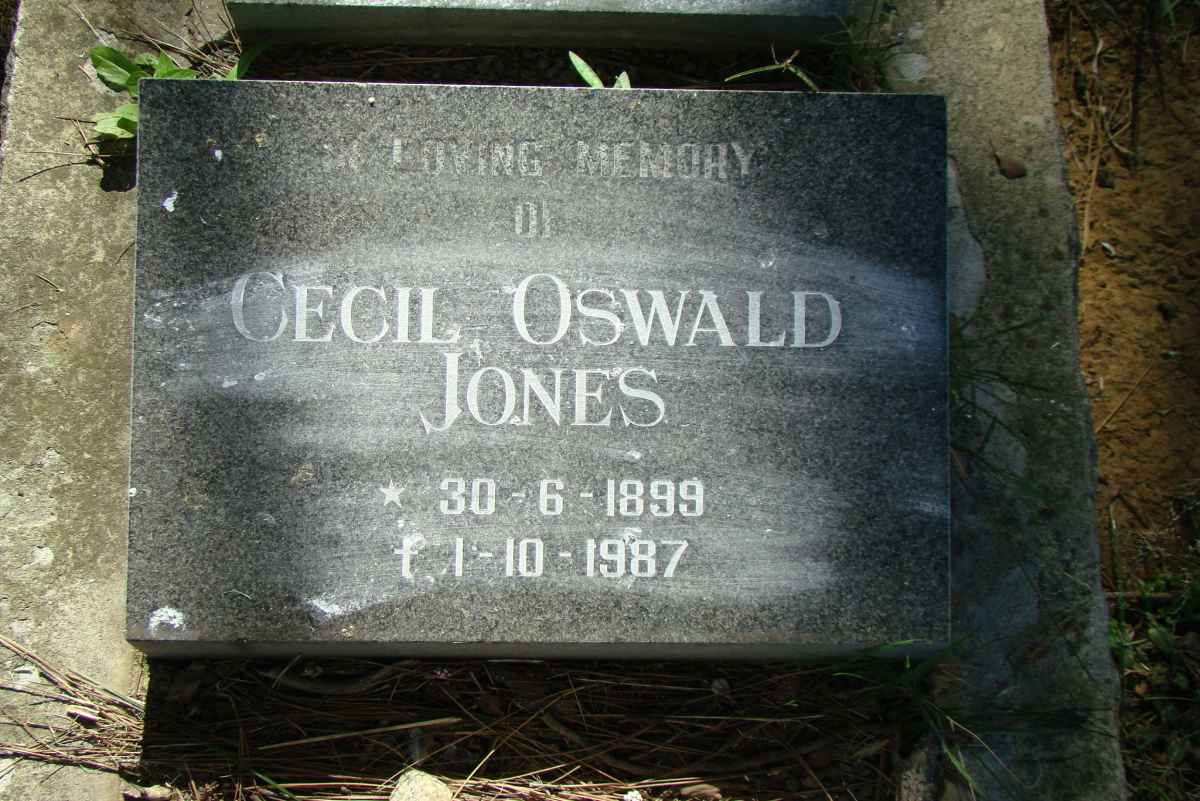 JONES Cecil Oswald 1899-1987
