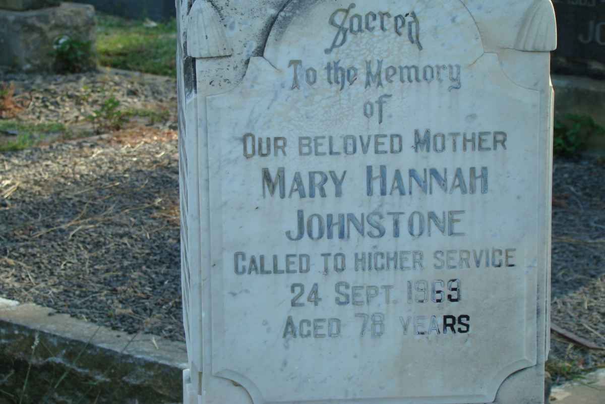 JOHNSTONE Mary Hannah -1969