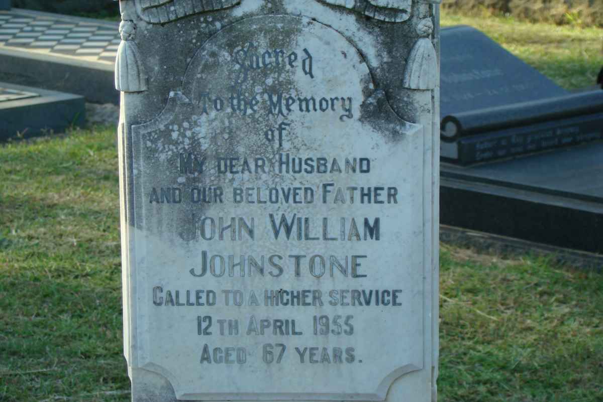 JOHNSTONE John William -1955