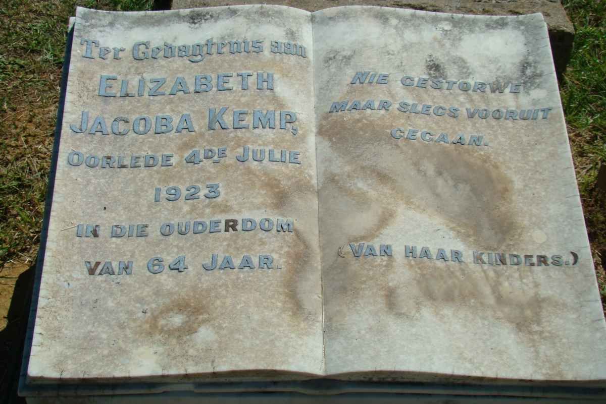 KEMP Elizabeth Jacoba -1923