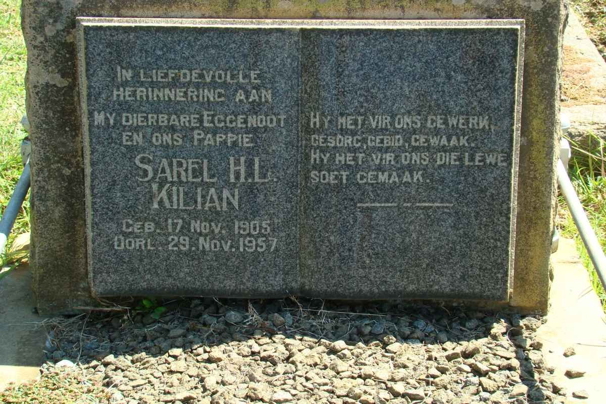 KILIAN Sarel H.L. 1905-1957