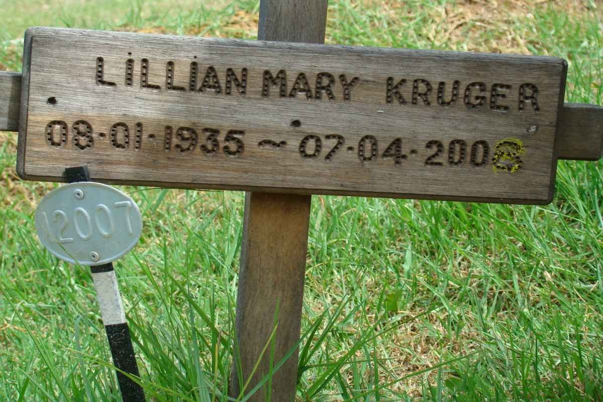 KRUGER Lillian Mary 1935-2008