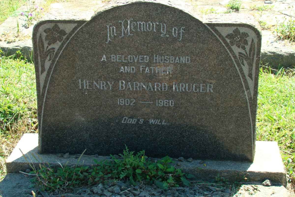 KRUGER Henry Barnard 1902-1960