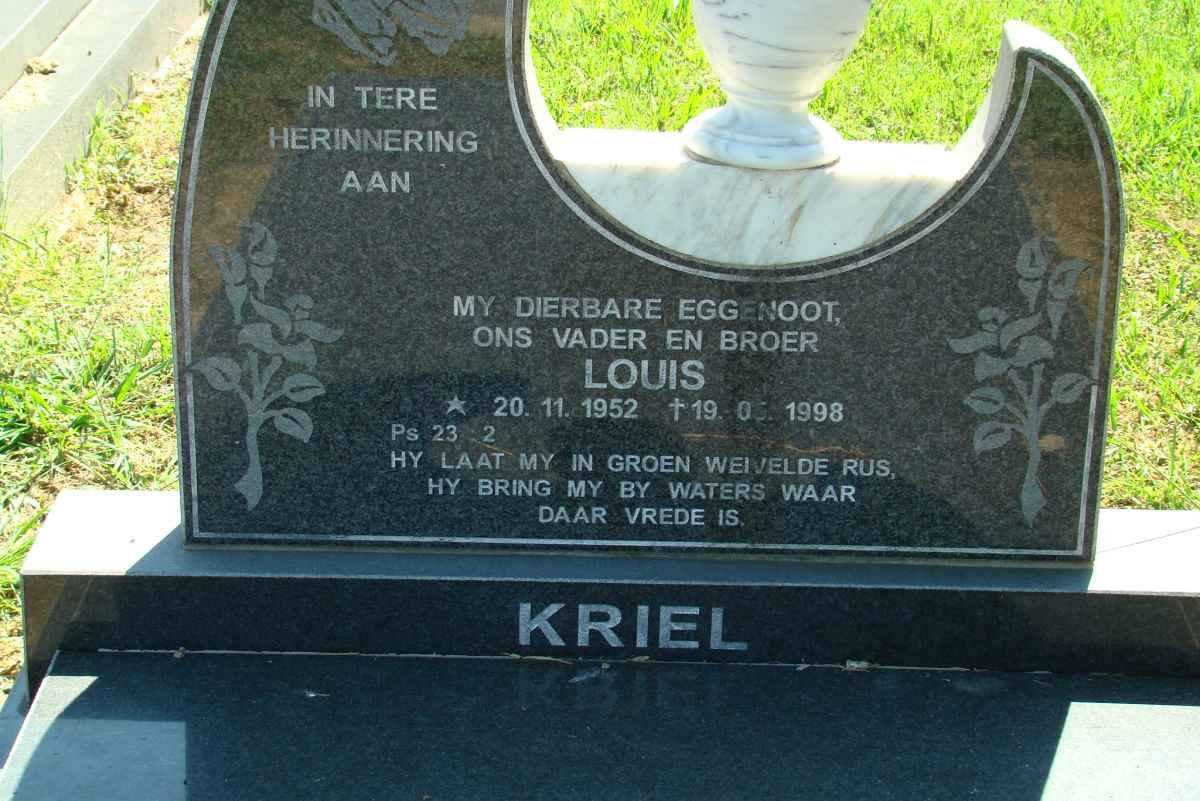 KRIEL Louis 1952-1998