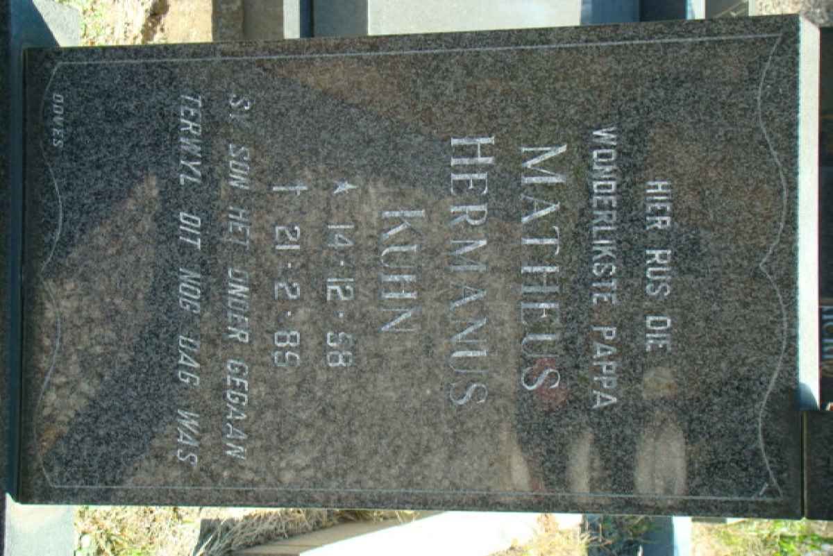 KUHN Matheus Hermanus 1958-1985