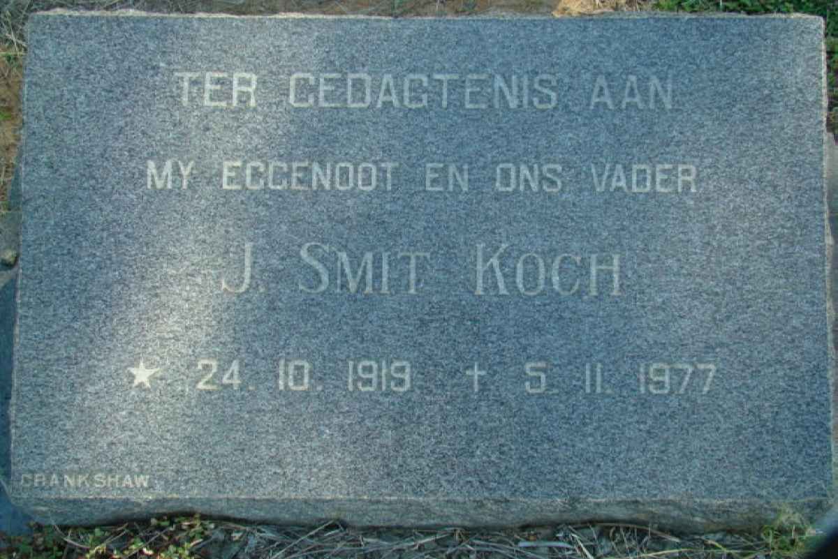 KOCH J. Smit 1919-1977