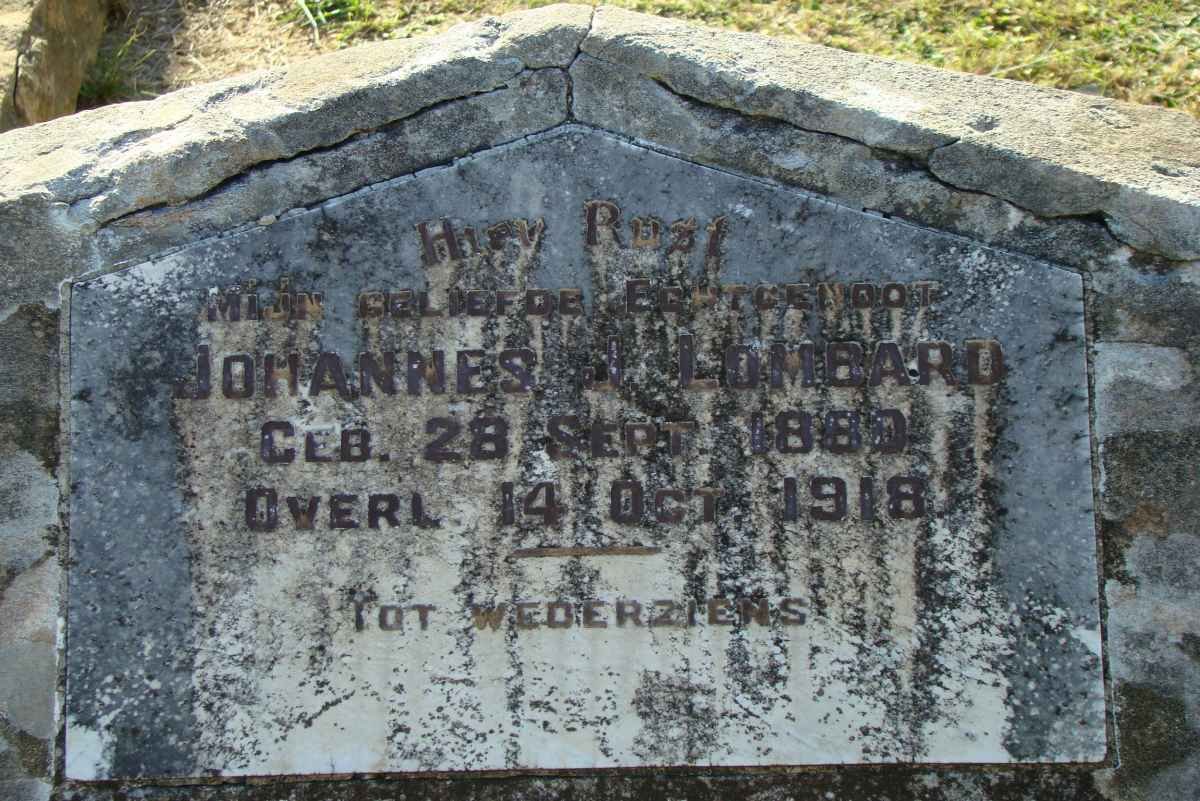 LOMBARD Johannes J. 1880-1918