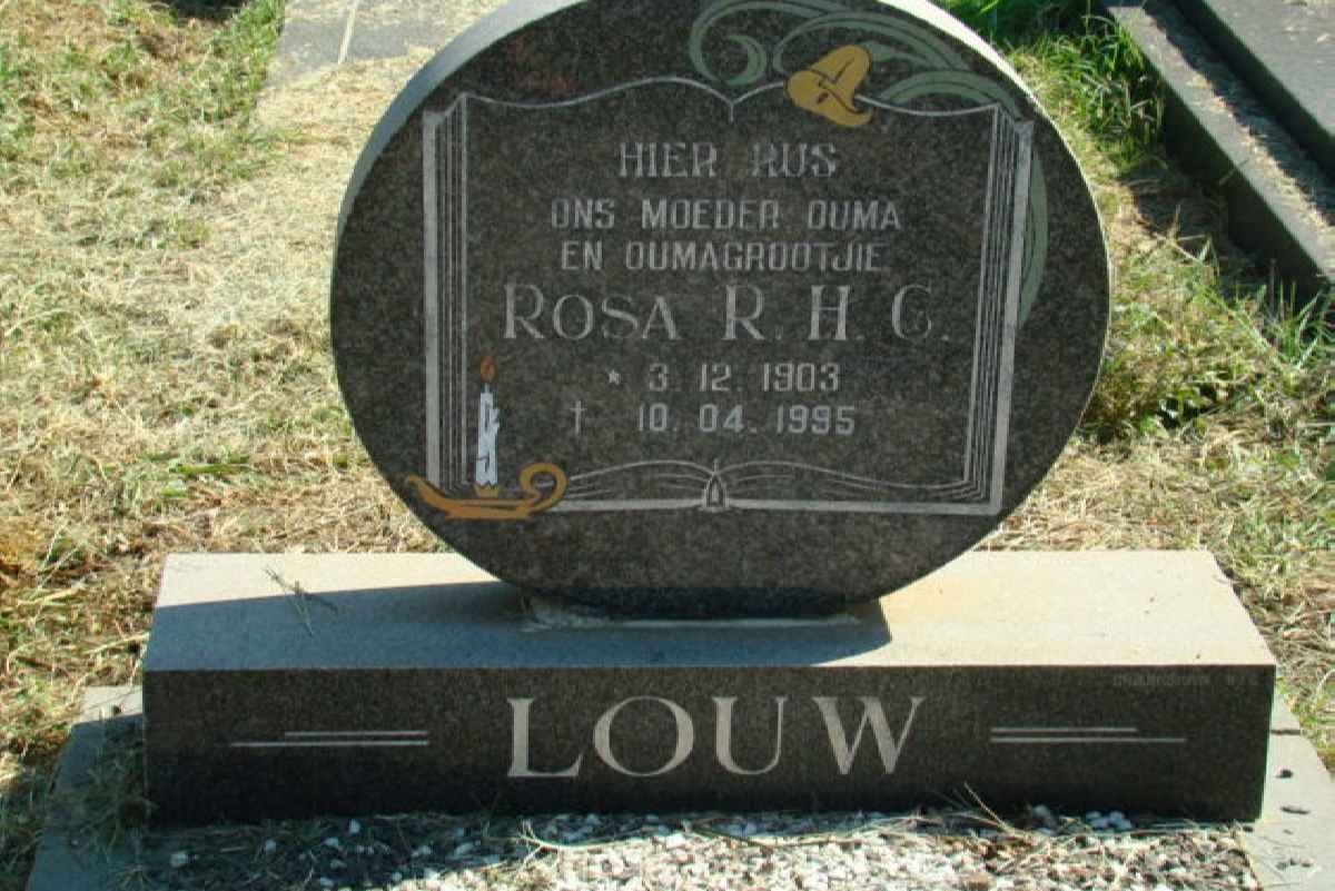 LOUW R.H.C. 1903-1995
