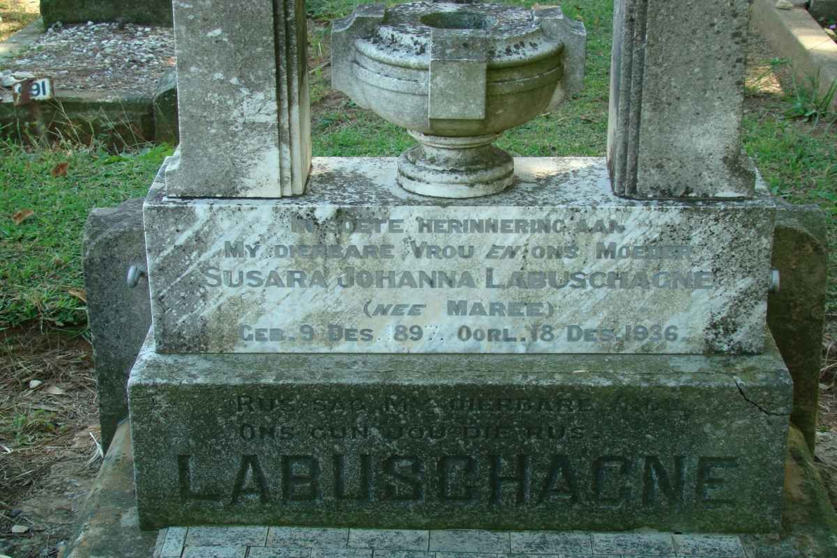 LABUSCHAGNE Susara Johanna nee MAREE 1897-1936