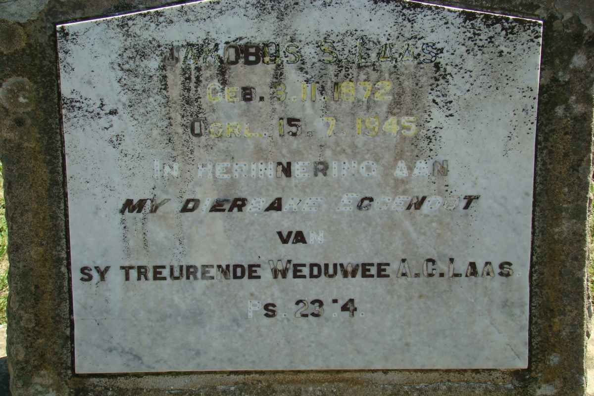 LAAS Jakobus S. 1872-1945