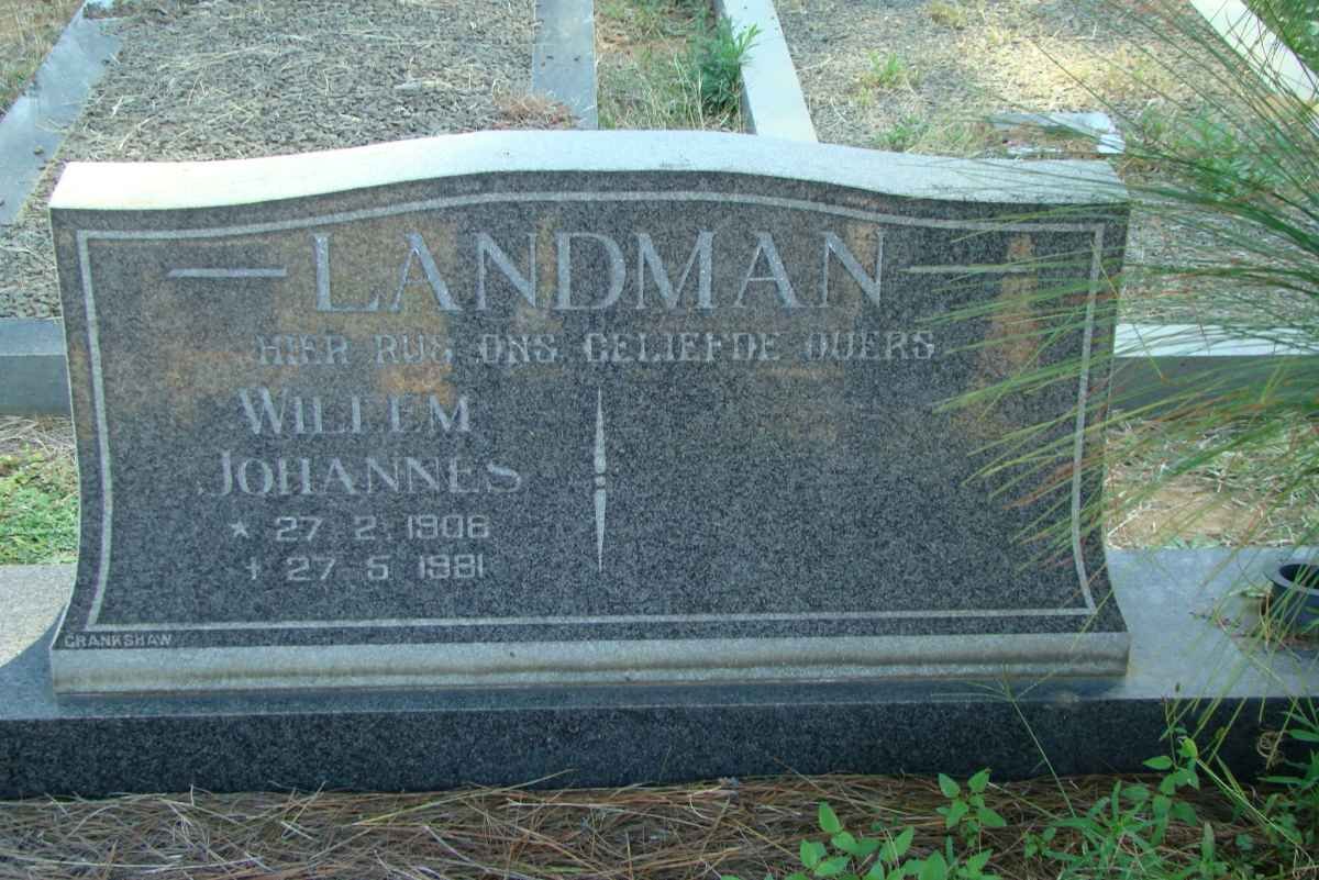 LANDMAN Willem Johannes 1908-1981
