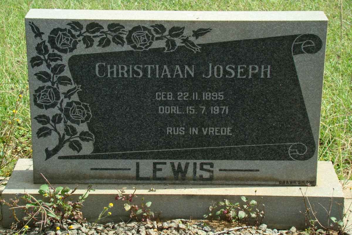 LEWIS Christiaan Joseph 1895-1971