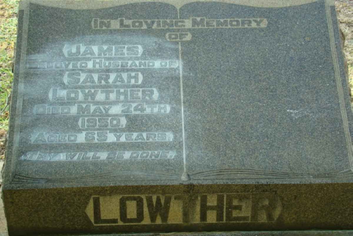 LOWTHER James -1950