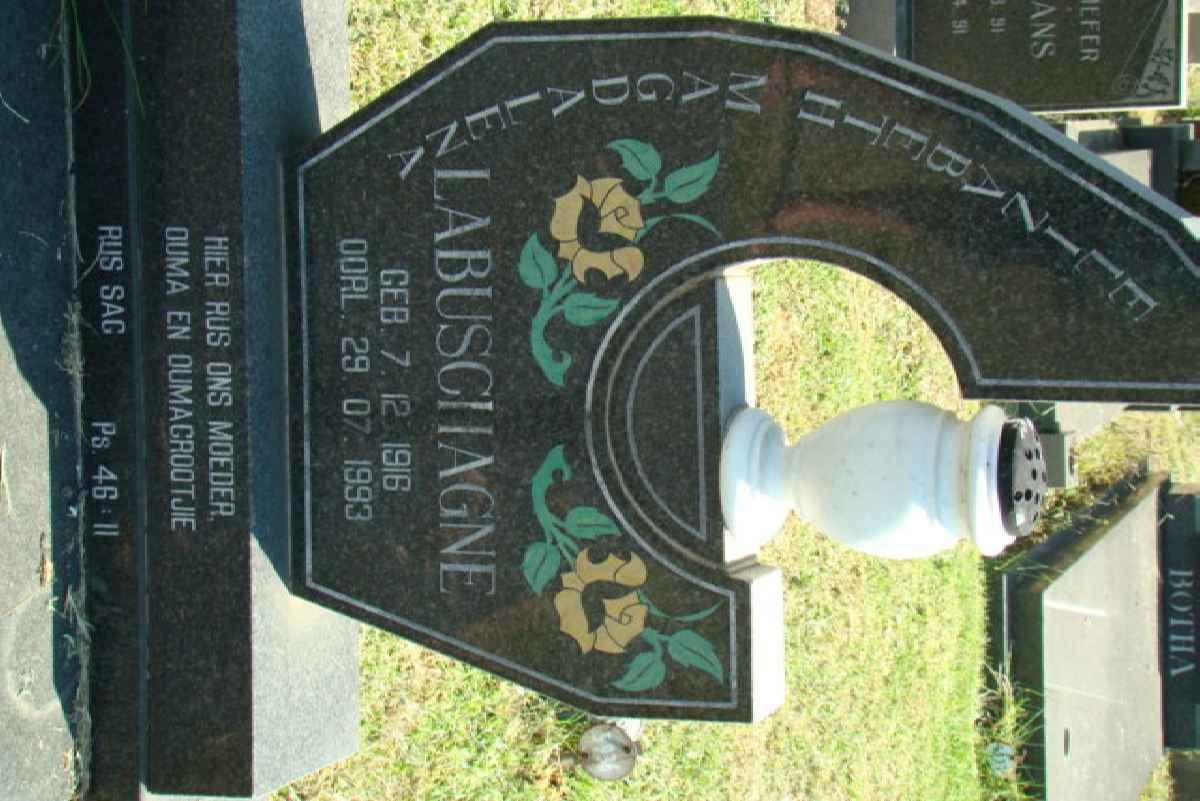 LABUSCHAGNE Elizabeth Magdalena 1916-1993