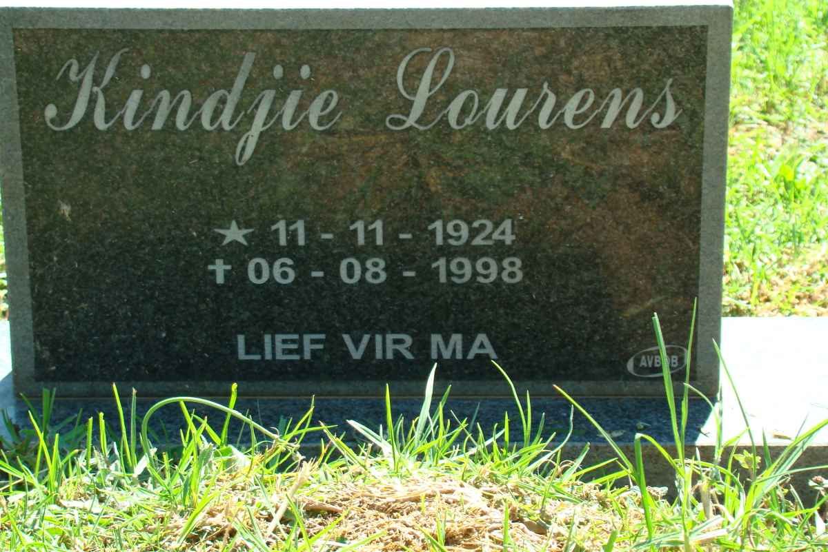 LOURENS Kindjie 1924-1998