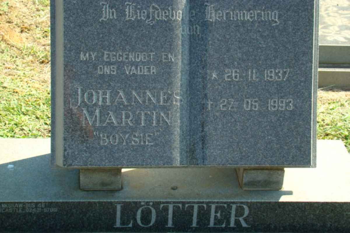 LOTTER Johannes Martin 1937-1993