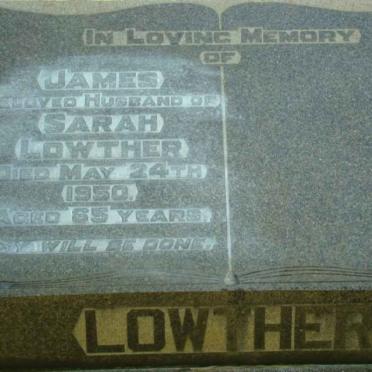 LOWTHER James -1950
