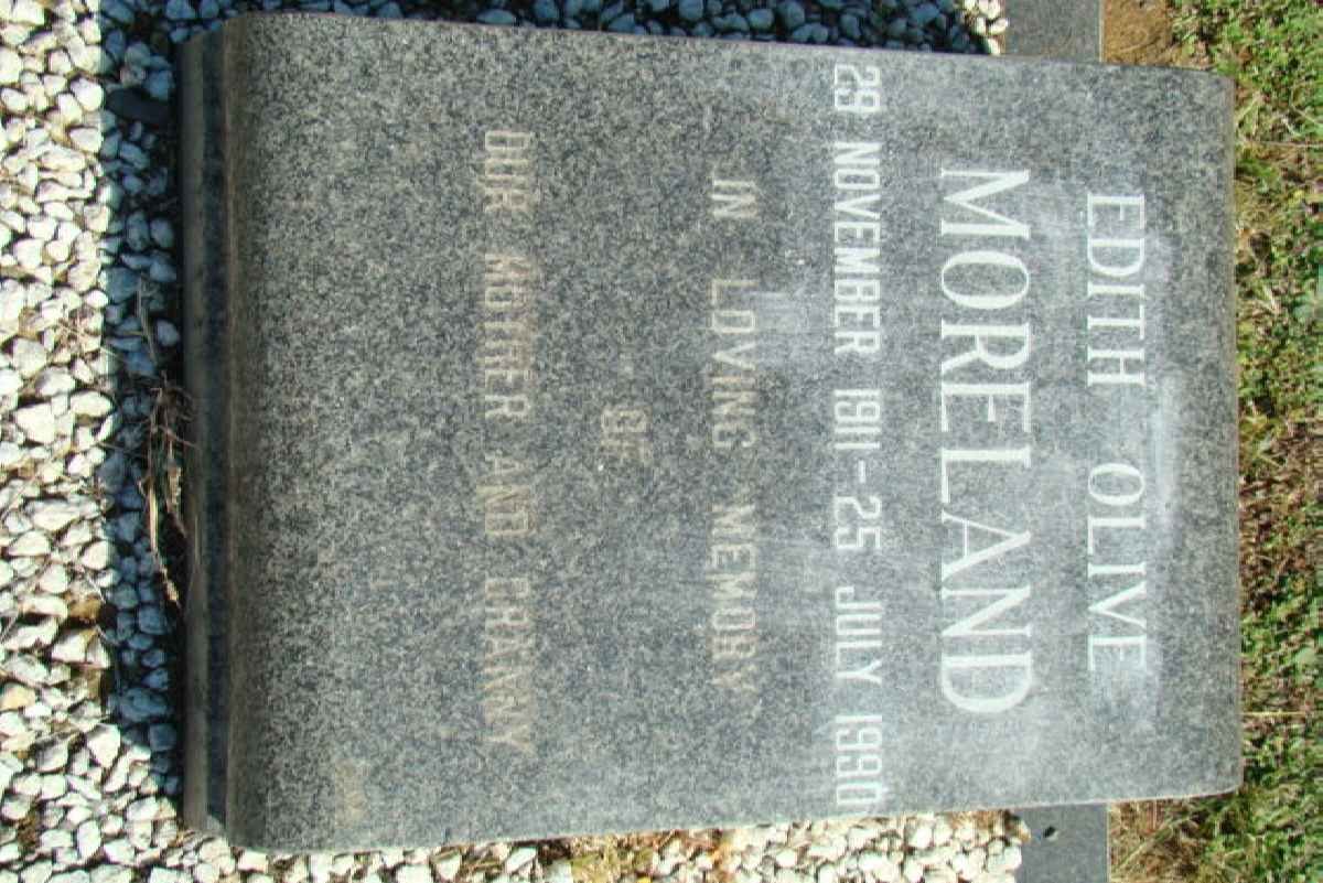 MORELAND Edith Olivia 1911-1990