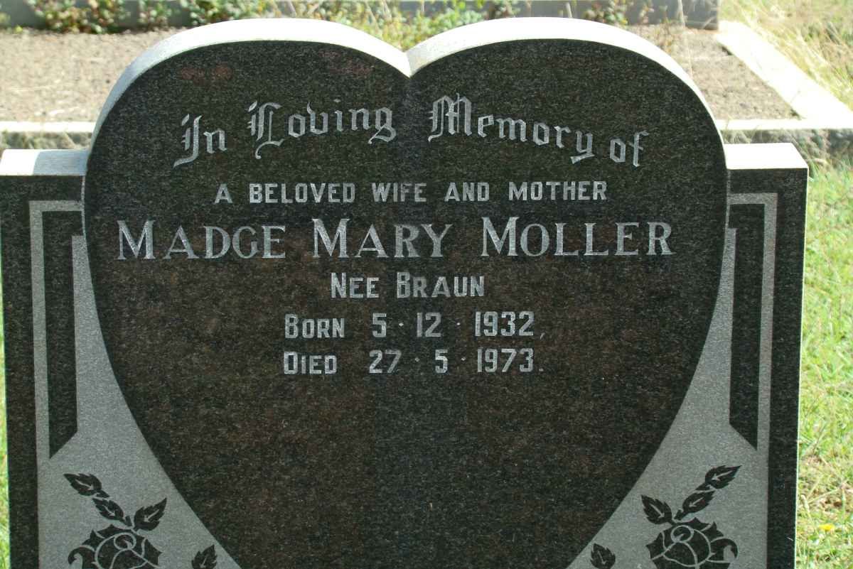 MOLLER Madge Mary nee BRAUN 1932-1973