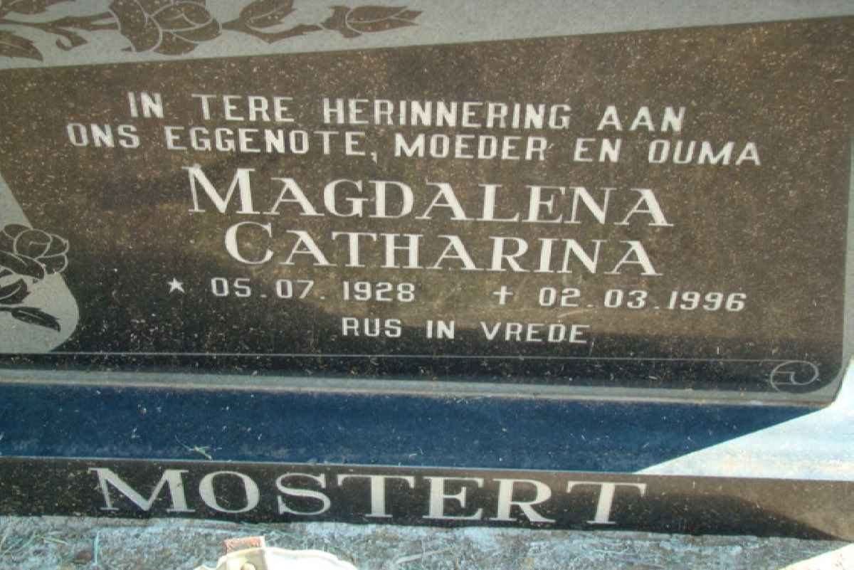 MOSTERT Magdalena Catharina 1928-1996