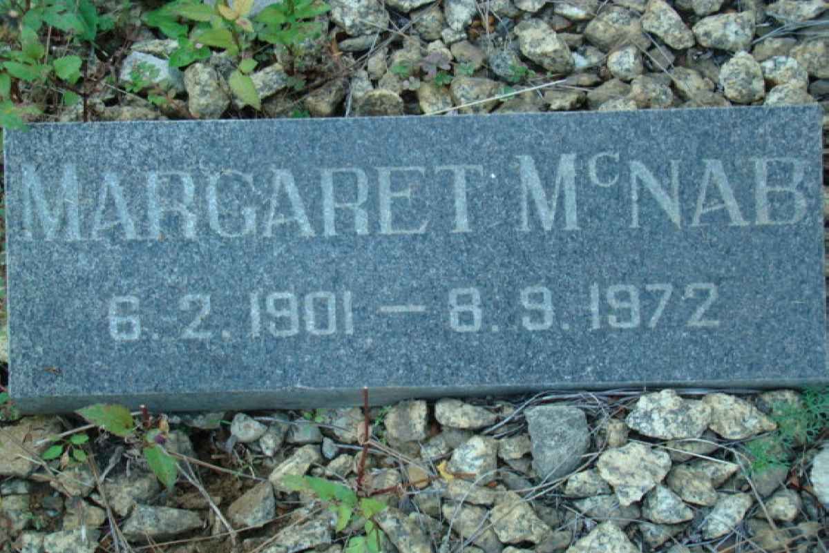 McNAB Margaret 1901-1972