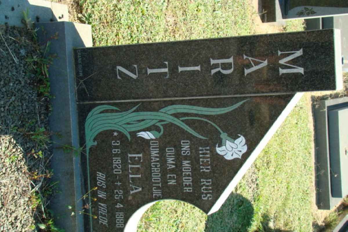 MARITZ Ella 1920-1988