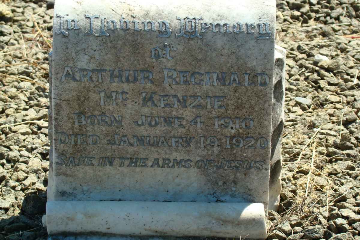 McKENZIE Arthur Reginald 1910-1920