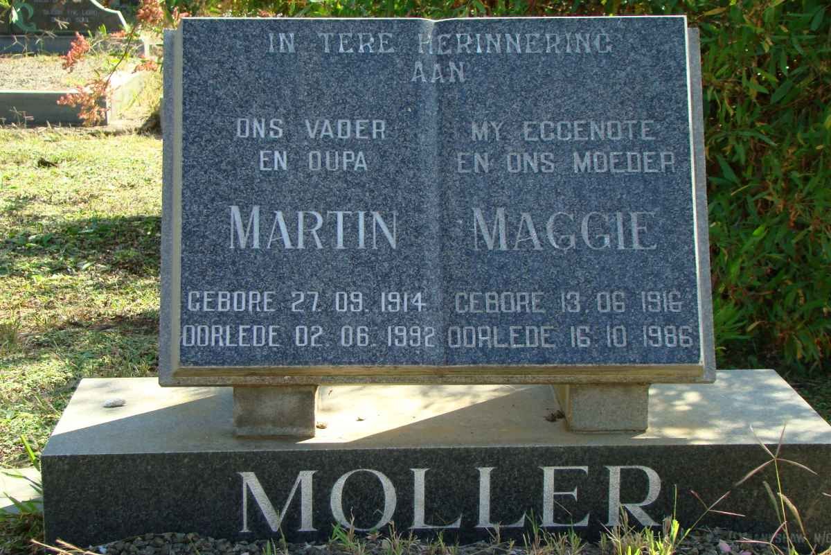 MOLLER Martin 1914-1992 &amp; Maggie 1916-1986