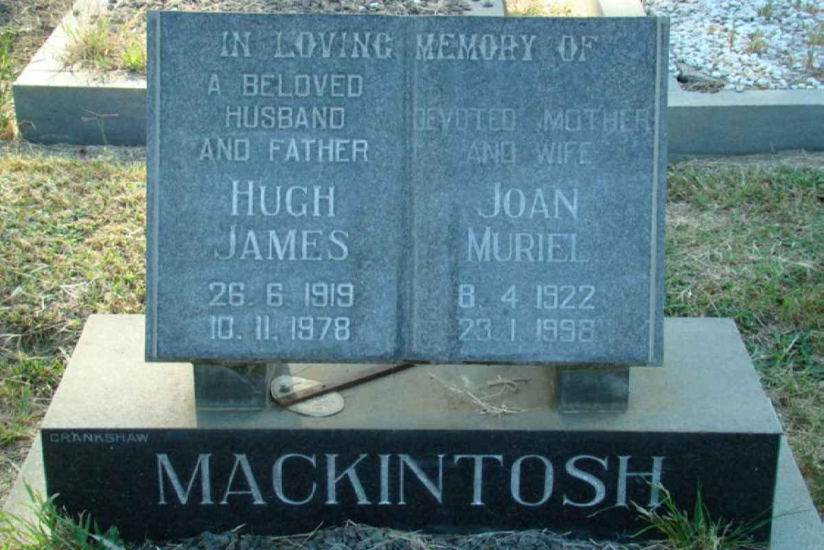 MACKINTOSH Hugh James 1919-1978 &amp; Joan Muriel 1922-1998