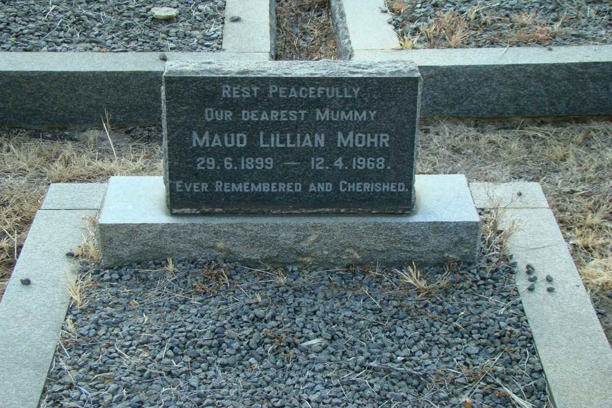 MOHR Maud Lillian 1899-1968