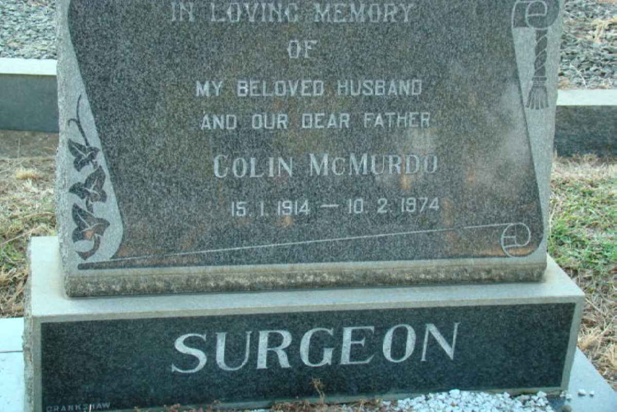 McMURDO Colin 1914-1974
