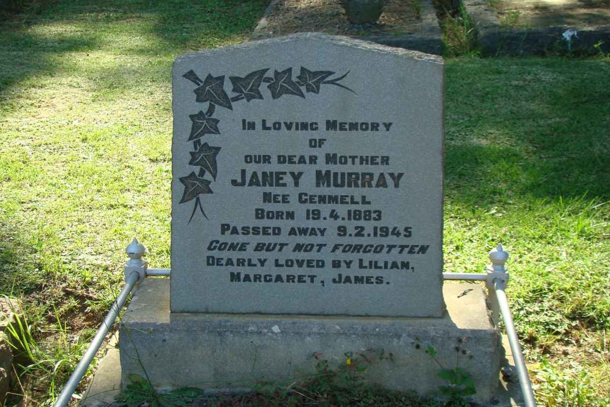 MURRAY Janey nee GENMELL 1883-1945