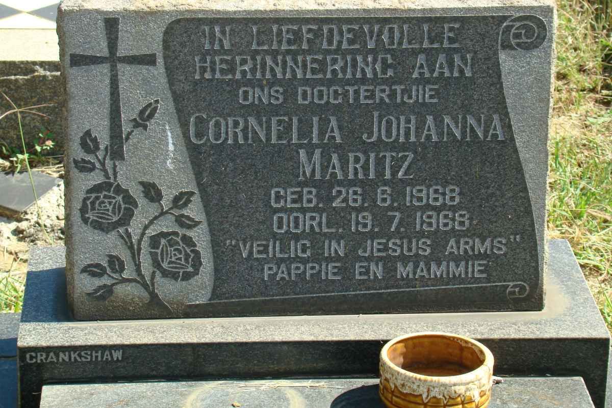 MARITZ Cornelia Johanna 1968-1968