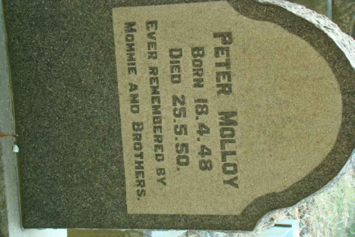 MOLLOY Peter 1948-1950