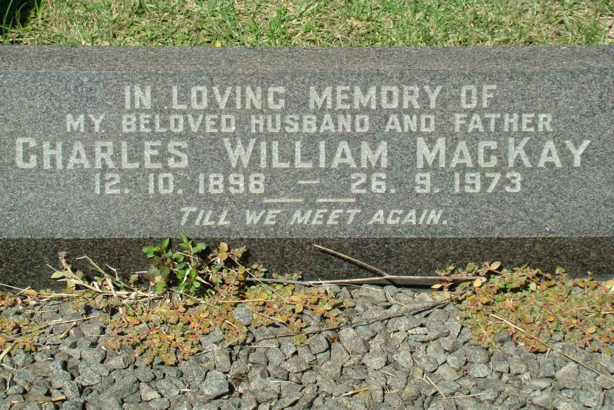 MACKAY Charles William 1898-1973