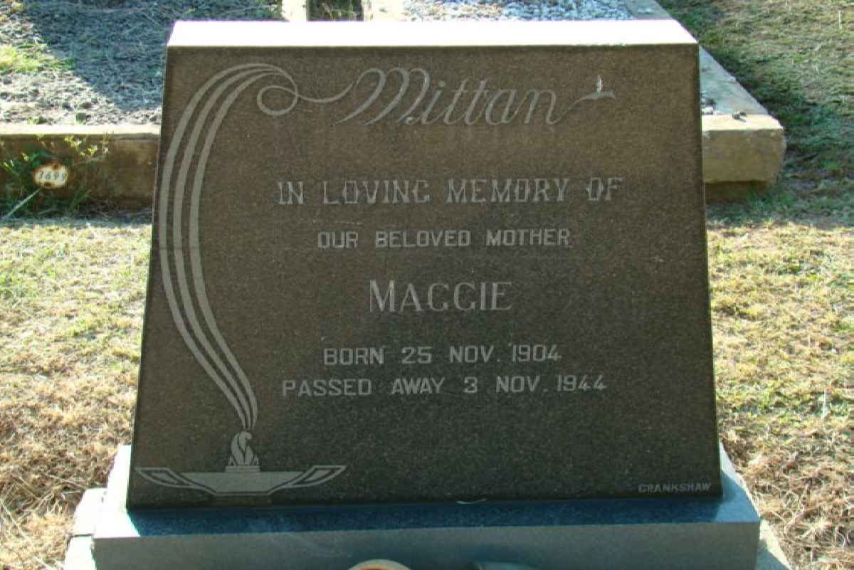 MITTAN Maggie 1904-1944