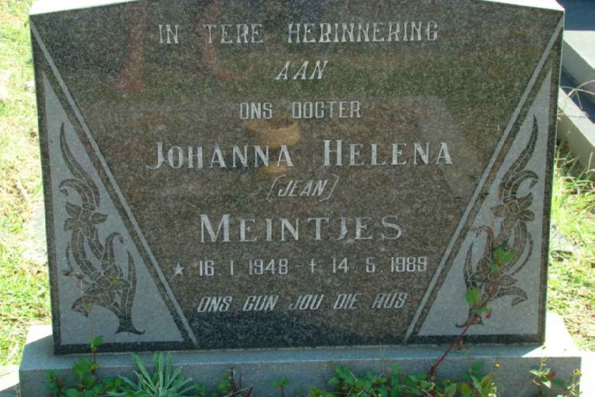 MEINTJES Johanna Helena 1948-1989