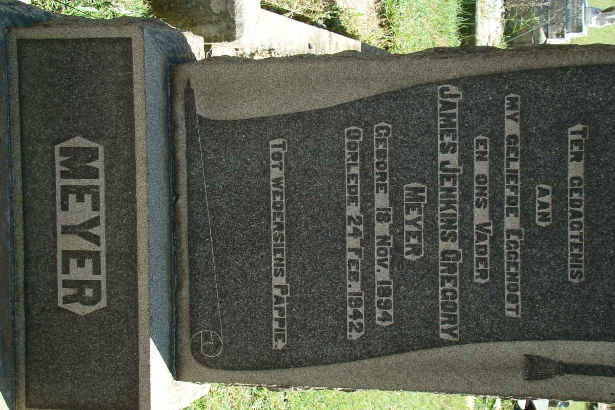 MEYER James Jenkins Gregory 1894-1942